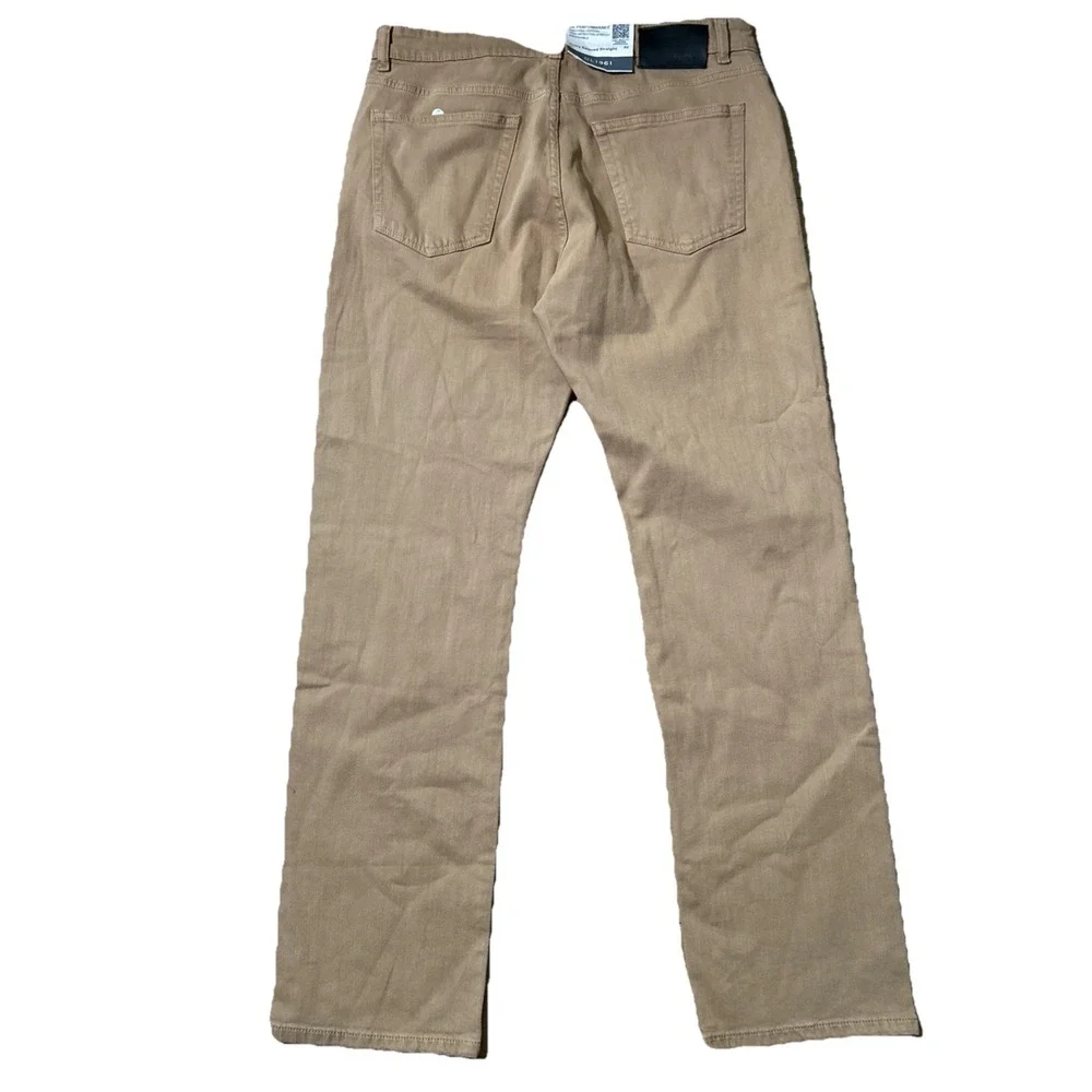 NWT DL1961 Jeans Men's 32x32 Khaki Avery Relaxed Straight DL Performance Stretch